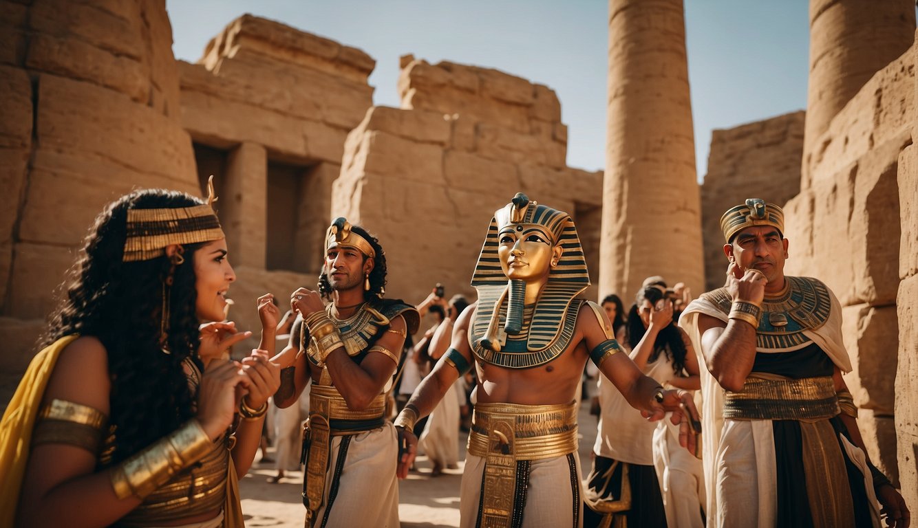 Ancient Egyptians enjoyed entertainment like music, dance, board games, and sports. They also held festivals and performances in grand temples and palaces