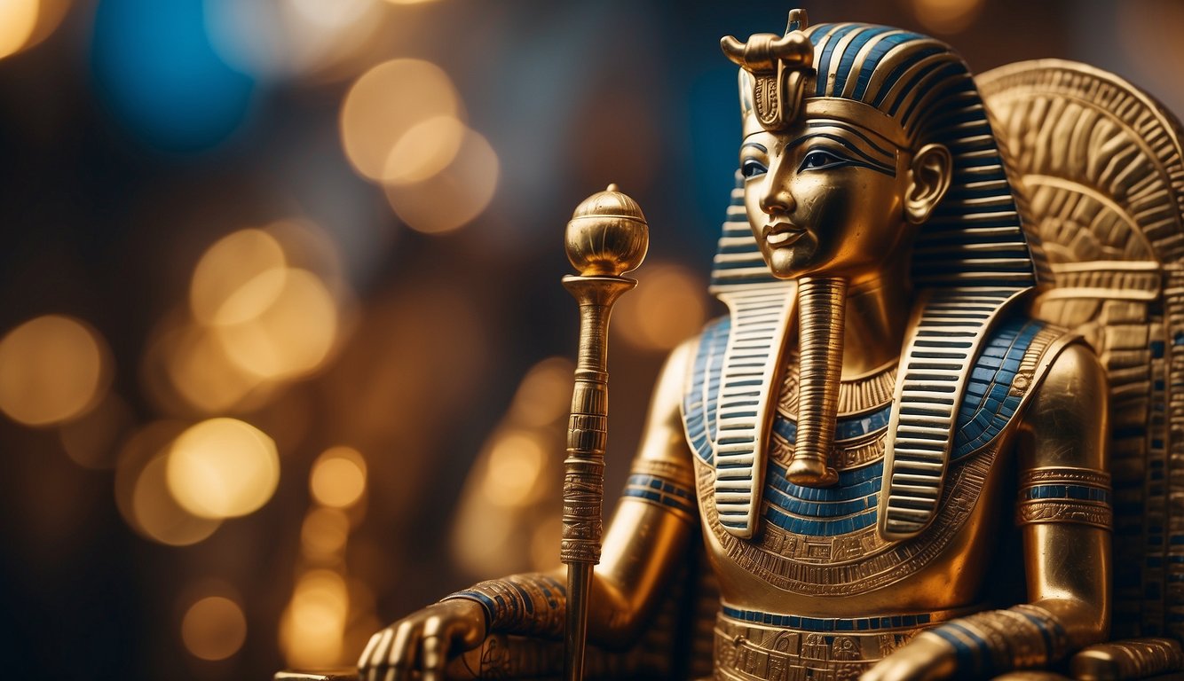 Tutankhamun ascends the throne at a young age and marries