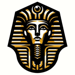 My ancient egypt logo of king tut face mask