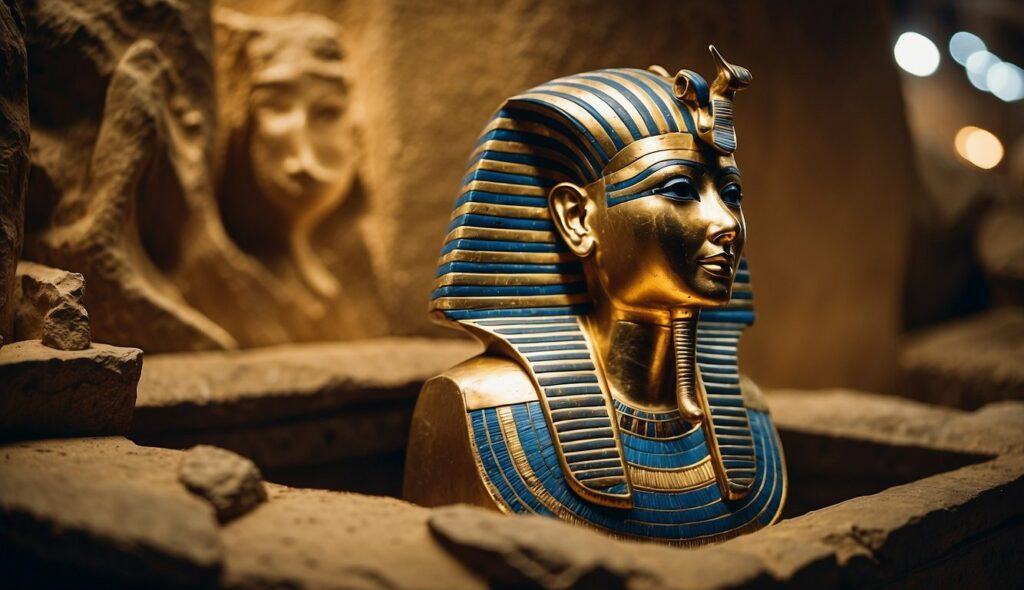 golden treasures of king tut's tomb